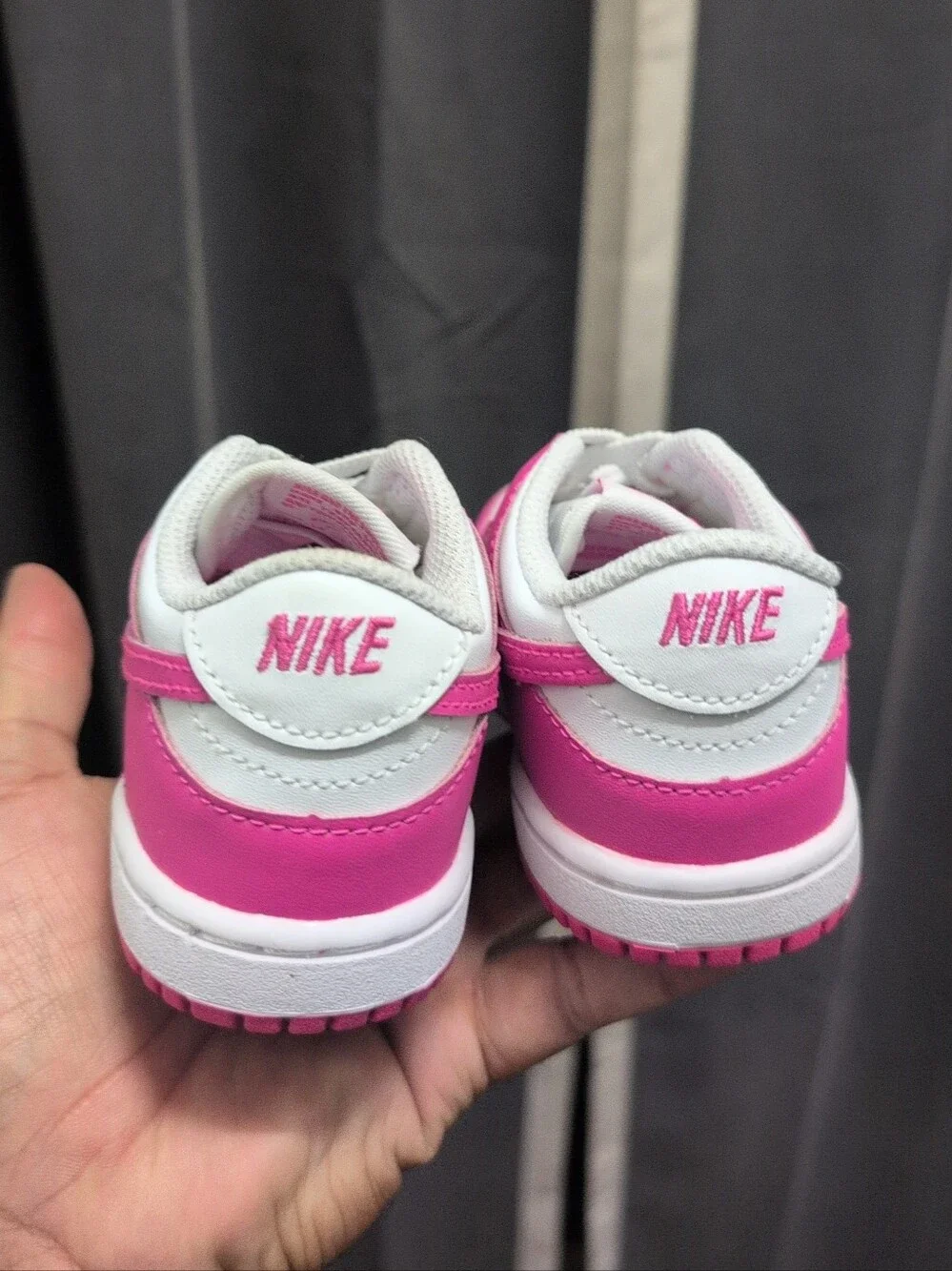 Kids Nike Dunk Low Laser Fuchsia (TD) - FB9107-102 - Size 7C